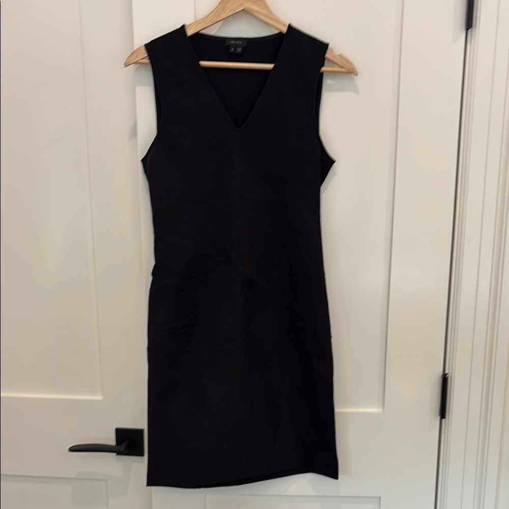 Theory Elegant Black Sleeveless Mini Dress
